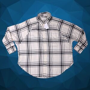 NWT AMERICAN EAGLE OVERSIZED FLANNEL BUTTON UP